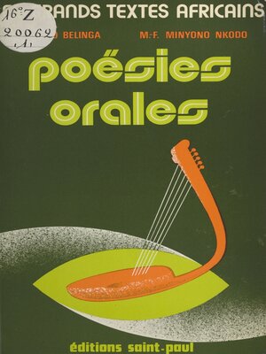 cover image of Poésies orales